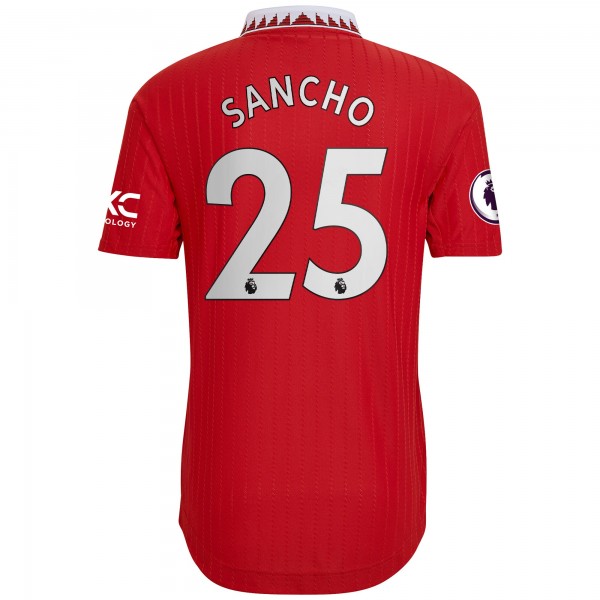 Игровая форма  Jadon Sancho Manchester United adidas 2022/23 Home Authentic Player - Red