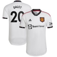 Игровая форма  Diogo Dalot Manchester United adidas 2022/23 Away Authentic Player - White