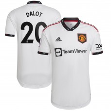 Игровая форма  Diogo Dalot Manchester United adidas 2022/23 Away Authentic Player - White