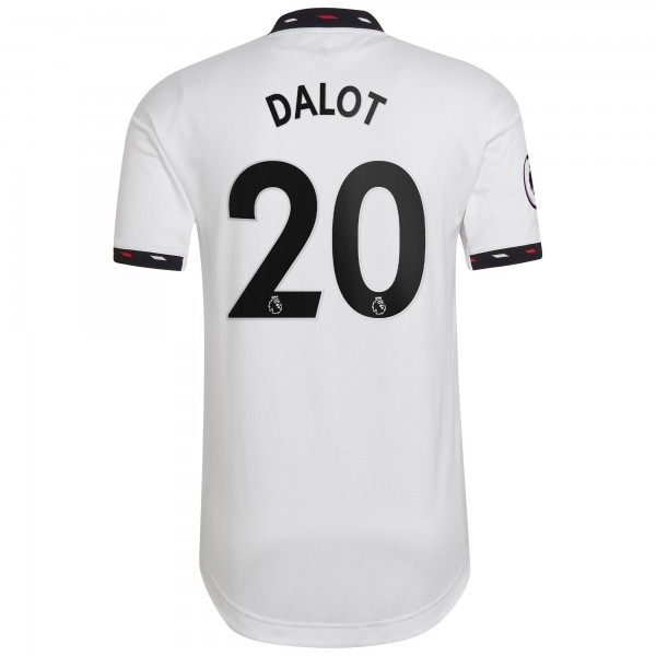 Игровая форма  Diogo Dalot Manchester United adidas 2022/23 Away Authentic Player - White