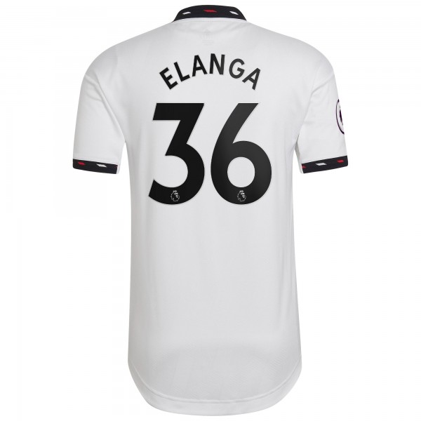 Игровая форма  Anthony Elanga Manchester United adidas 2022/23 Away Authentic Player - White