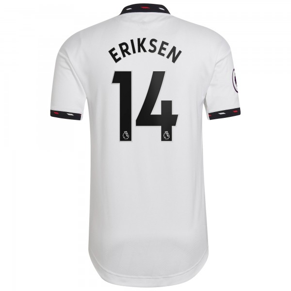 Игровая форма  Christian Eriksen Manchester United adidas 2022/23 Away Authentic Player - White