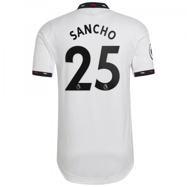 Игровая форма  Jadon Sancho Manchester United adidas 2022/23 Away Authentic Player - White
