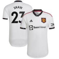 Игровая форма  Luke Shaw Manchester United adidas 2022/23 Away Authentic Player - White