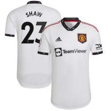 Игровая форма  Luke Shaw Manchester United adidas 2022/23 Away Authentic Player - White