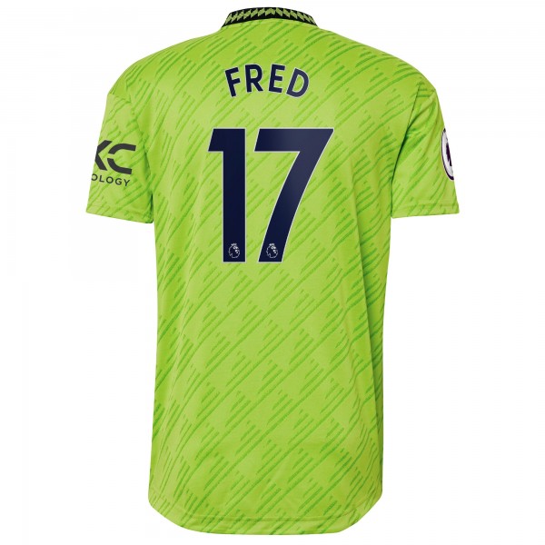 Игровая форма  Fred Manchester United adidas 2022/23 Third Authentic Player - Neon Green