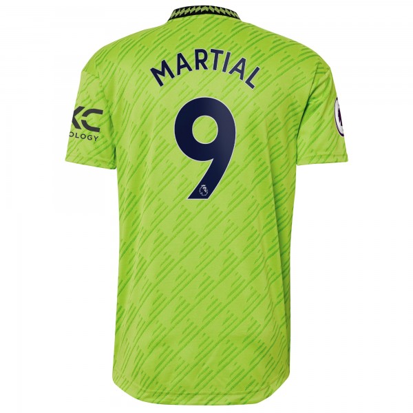 Игровая форма  Anthony Martial Manchester United adidas 2022/23 Third Authentic Player - Neon Green