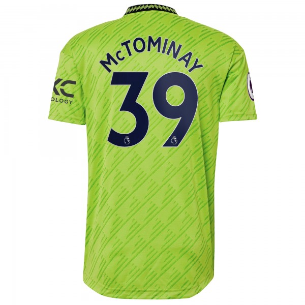 Игровая форма  Scott McTominay Manchester United adidas 2022/23 Third Authentic Player - Neon Green