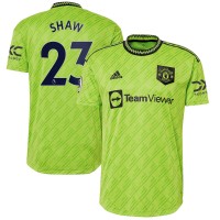 Игровая форма  Luke Shaw Manchester United adidas 2022/23 Third Authentic Player - Neon Green