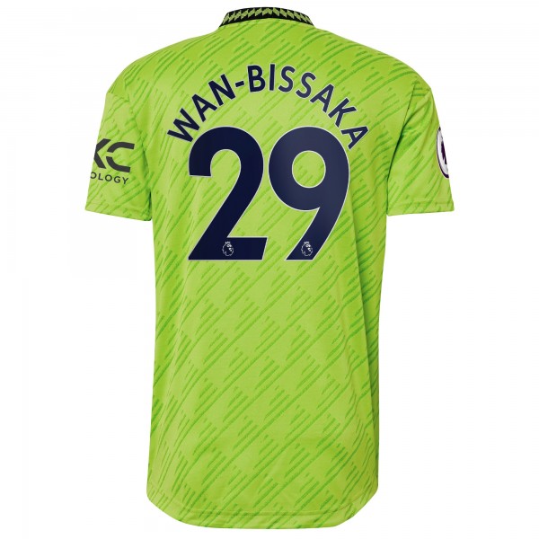 Игровая форма  Aaron Wan-Bissaka Manchester United adidas 2022/23 Third Authentic Player - Neon Green