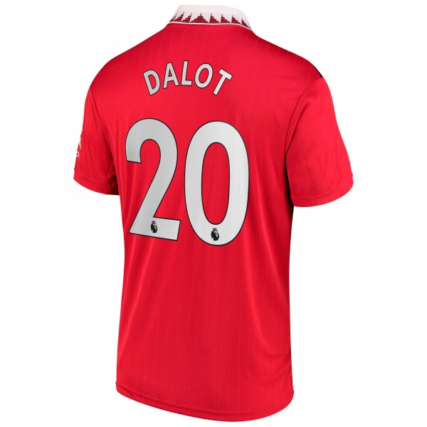 Игровая форма  Diogo Dalot Manchester United adidas 2022/23 Home Replica Player - Red