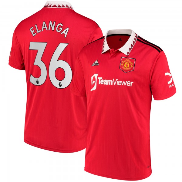 Игровая форма  Anthony Elanga Manchester United adidas 2022/23 Home Replica Player - Red
