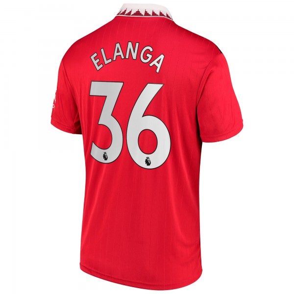 Игровая форма  Anthony Elanga Manchester United adidas 2022/23 Home Replica Player - Red