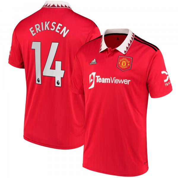 Игровая форма  Christian Eriksen Manchester United adidas 2022/23 Home Replica Player - Red
