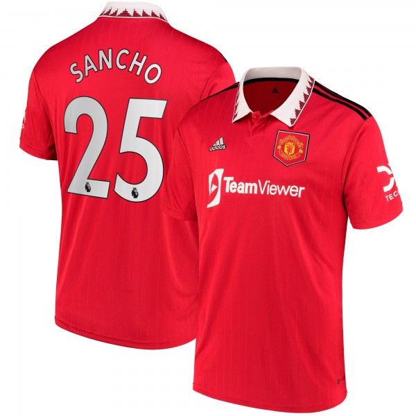 Игровая форма  Jadon Sancho Manchester United adidas 2022/23 Home Replica Player - Red