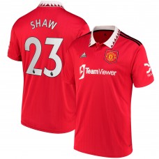 Игровая форма  Luke Shaw Manchester United adidas 2022/23 Home Replica Player - Red