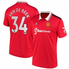 Игровая форма  Donny Van De Beek Manchester United adidas 2022/23 Home Replica Player - Red