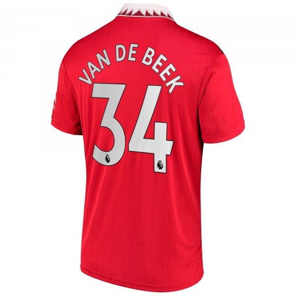 Игровая форма  Donny Van De Beek Manchester United adidas 2022/23 Home Replica Player - Red
