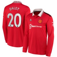 Игровая форма  Diogo Dalot Manchester United adidas 2022/23 Home Replica - Red