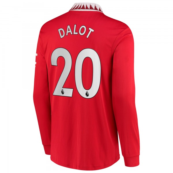 Игровая форма  Diogo Dalot Manchester United adidas 2022/23 Home Replica - Red