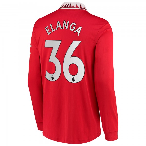 Игровая форма  Anthony Elanga Manchester United adidas 2022/23 Home Replica - Red
