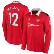 Игровая форма  Tyrell Malacia Manchester United adidas 2022/23 Home Replica - Red