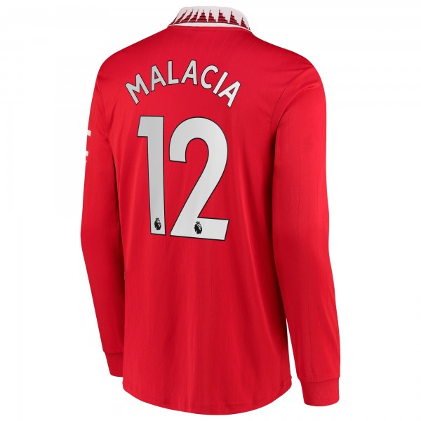 Игровая форма  Tyrell Malacia Manchester United adidas 2022/23 Home Replica - Red
