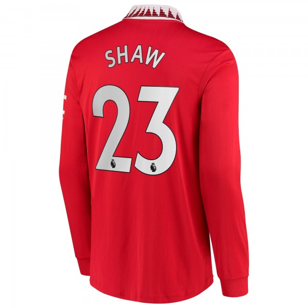 Игровая форма  Luke Shaw Manchester United adidas 2022/23 Home Replica - Red