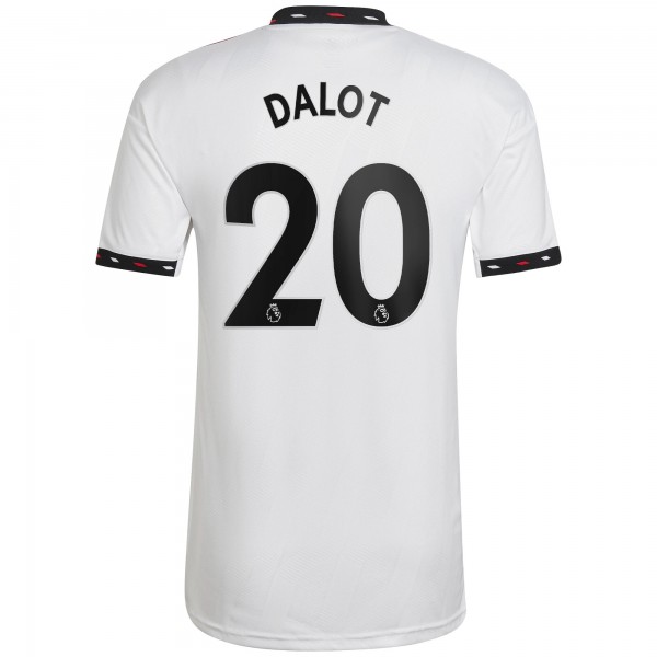 Игровая форма  Diogo Dalot Manchester United adidas 2022/23 Away Replica Player - White