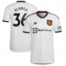 Игровая форма  Anthony Elanga Manchester United adidas 2022/23 Away Replica Player - White