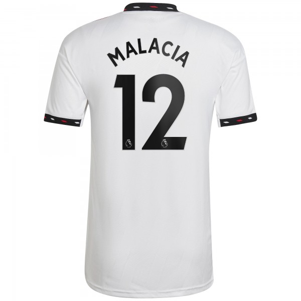 Игровая форма  Tyrell Malacia Manchester United adidas 2022/23 Away Replica Player - White
