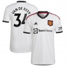 Игровая форма  Donny Van De Beek Manchester United adidas 2022/23 Away Replica Player - White