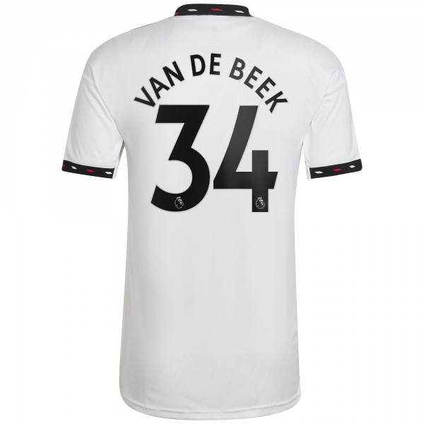 Игровая форма  Donny Van De Beek Manchester United adidas 2022/23 Away Replica Player - White