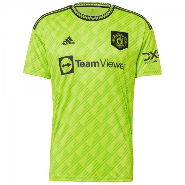 Игровая форма  Anthony Elanga Manchester United adidas 2022/23 Third Replica Player - Neon Green