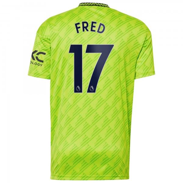 Игровая форма  Fred Manchester United adidas 2022/23 Third Replica Player - Neon Green