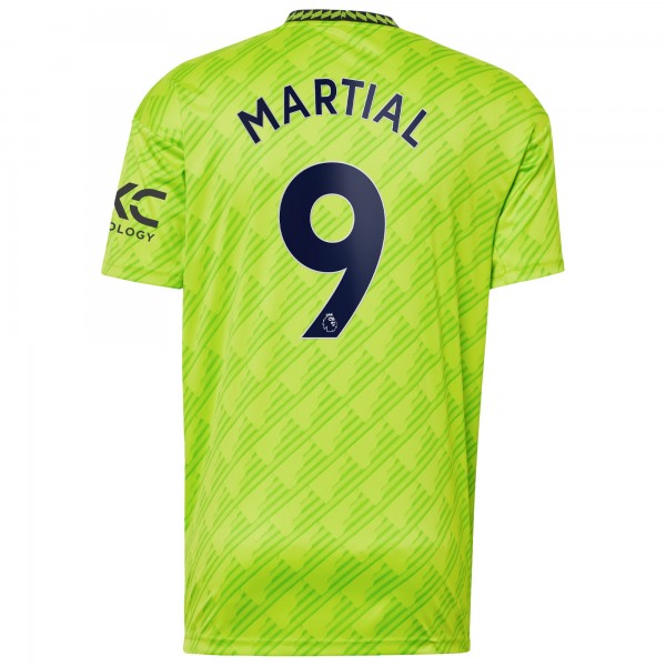 Игровая форма  Anthony Martial Manchester United adidas 2022/23 Third Replica Player - Neon Green