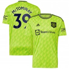 Игровая форма  Scott McTominay Manchester United adidas 2022/23 Third Replica Player - Neon Green