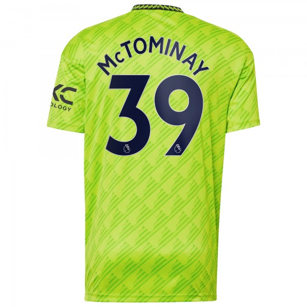 Игровая форма  Scott McTominay Manchester United adidas 2022/23 Third Replica Player - Neon Green