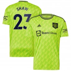 Игровая форма  Luke Shaw Manchester United adidas 2022/23 Third Replica Player - Neon Green