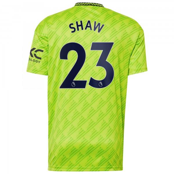 Игровая форма  Luke Shaw Manchester United adidas 2022/23 Third Replica Player - Neon Green