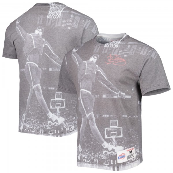Футболка Brent Barry LA Clippers Mitchell & Ness Above The Rim - Heather Gray