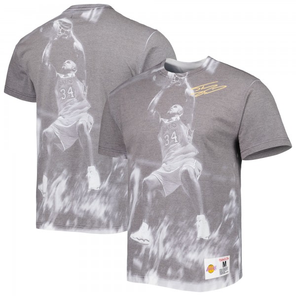 Футболка Shaquille ONeal Los Angeles Lakers Mitchell & Ness Above The Rim - Heather Gray