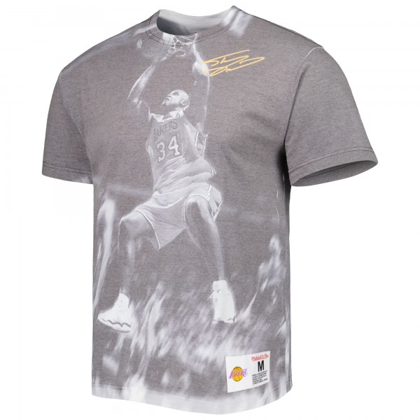 Футболка Shaquille ONeal Los Angeles Lakers Mitchell & Ness Above The Rim - Heather Gray