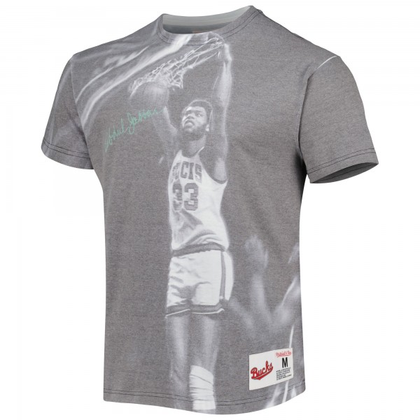 Футболка Kareem Abdul-Jabbar Milwaukee Bucks Mitchell & Ness Above The Rim - Gray