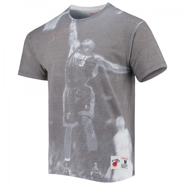 Футболка Dwyane Wade Miami Heat Mitchell & Ness Above The Rim - Heather Gray