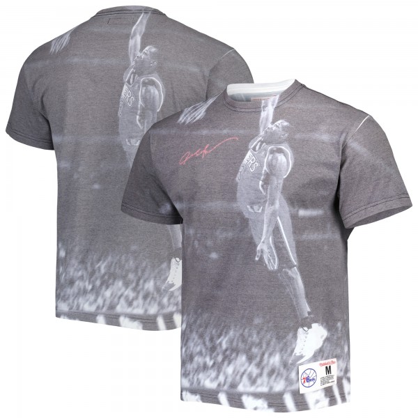 Футболка Allen Iverson Philadelphia 76ers Mitchell & Ness Above The Rim - Heather Gray