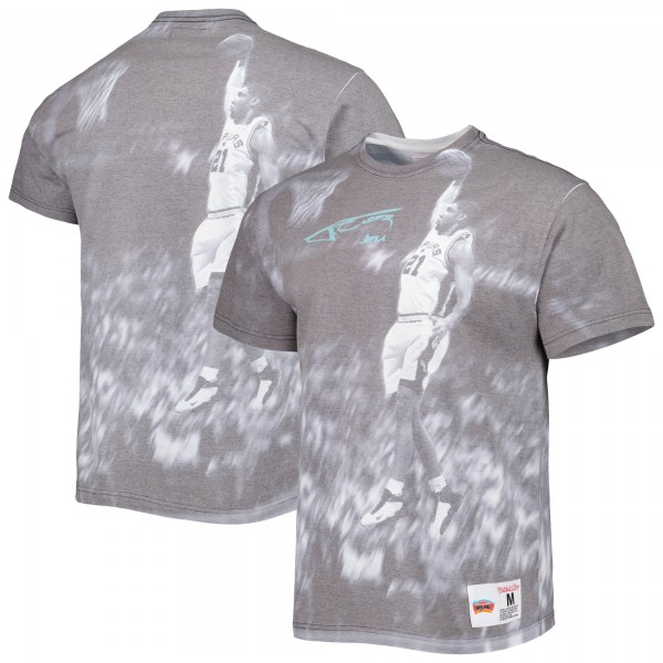 Футболка Tim Duncan San Antonio Spurs Mitchell & Ness Above The Rim - Heather Gray