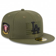 Бейсболка Los Angeles Dodgers New Era 2023 Armed Forces Day On-Field 59FIFTY - Green