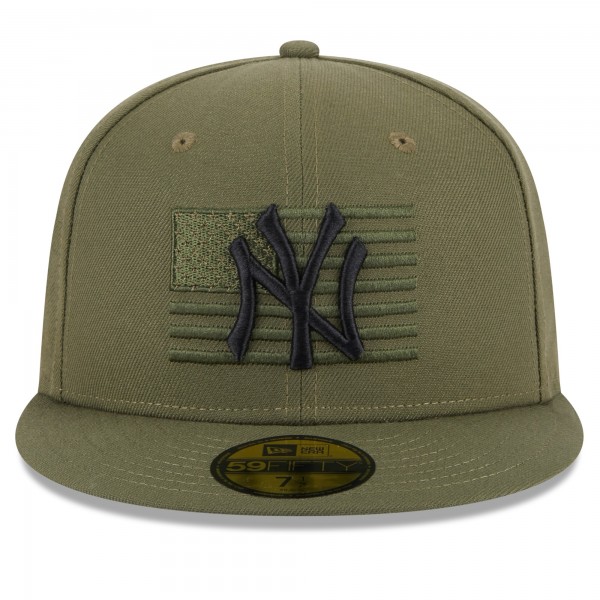 Бейсболка New York Yankees New Era 2023 Armed Forces Day On-Field 59FIFTY - Green