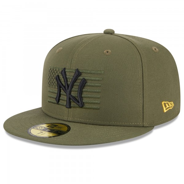 Бейсболка New York Yankees New Era 2023 Armed Forces Day On-Field 59FIFTY - Green